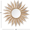 image:imageSAFAVIEH Home Bianca Gold Sunburst 41inch Decorative Accent Mirror
