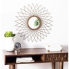image:imageSAFAVIEH Home Bilsons Gold Sunburst Round 23inch Decorative Accent Mirror