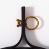 image:imageSAFAVIEH Home Chandlen Black Matte 30inch High Decorative Accent Mirror