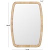 image:imageSAFAVIEH Home Collection  Lani Natural Rattan Wall Mirror Rounded Rectangular Frame Vertical or Horizontal Hanging Accent MRR9032ANatural