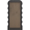 image:imageSAFAVIEH Home Collection  Mahya 32 x 63 Full Length Mirror Walnut Wood Frame Wavy Rectangular Wall Mirror Modern Decorative Accent MRR9006CBlack