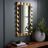 image:imageSAFAVIEH Home Collection  Nira Gold Rectangular Wall Mirror Sculpted Frame Decorative Accent MRR9035AGold