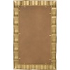 image:imageSAFAVIEH Home Collection  Nira Gold Rectangular Wall Mirror Sculpted Frame Decorative Accent MRR9035AGold