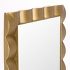 image:imageSAFAVIEH Home Collection  Nira Gold Rectangular Wall Mirror Sculpted Frame Decorative Accent MRR9035AGold
