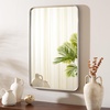 image:imageSAFAVIEH Home Collection Base Handmade Metal Frame Wall MirrorSilver