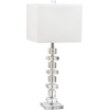 image:imageSAFAVIEH Lighting  Deco 285 Crystal Table Lamp Set of 2 with USB Charging Port Chrome Bedroom Living Room Home Office Lighting LED Bulbs Included LIT4169ASET2UCrystal