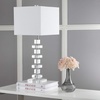 image:imageSAFAVIEH Lighting  Deco 285 Crystal Table Lamp Set of 2 with USB Charging Port Chrome Bedroom Living Room Home Office Lighting LED Bulbs Included LIT4169ASET2UCrystal