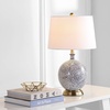 image:imageSAFAVIEH Lighting  Orianna 25Inch Ceramic Table Lamp  Blue amp White  Floral Design  Ideal for Living Room Bedroom Entryway Home Office  LED Bulb Included TBL4104A