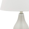 image:imageSAFAVIEH Lighting Collection  Cybil Set of 2 Navy Double Gourd Glass Table Lamps Modern Contemporary Design LED Bulbs Included LIT4088BSET2Pearl Grey  Set of 2