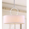 image:imageSAFAVIEH Lighting Collection Debonair Modern Chrome Ring 18inch Diameter Adjustable Pendant Light Fixture LED Bulbs Included