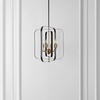 image:imageSAFAVIEH Lighting Collection Dellyth BlackBrass 6Light Adjustable Pendant Chandelier Hanging Light Fixture Ideal for Dining Room Kitchen Island Entryway LED Bulbs Included
