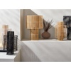 image:imageSAFAVIEH Lighting Collection Elara Rattan White 25inch Table Lamp LED Bulb IncludedNatural