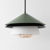 image:imageSAFAVIEH Lighting Collection Jalen Green GlassMetal Hanging Light Fixture Pendant LED Bulb Included