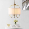 image:imageSAFAVIEH Lighting Collection Jemmi 3Light Brass LED Adjustable PendantBrass
