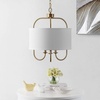 image:imageSAFAVIEH Lighting Collection Jemmi 3Light Brass LED Adjustable PendantBrass