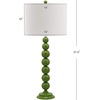 image:imageSAFAVIEH Lighting Collection Jenna Modern Contemporary Orange Stacked Ball 32inch Bedroom Living Room Home Office Desk Nightstand Table Lamp Set of 2 LED Bulbs IncludedGreen  Set of 2