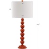 image:imageSAFAVIEH Lighting Collection Jenna Modern Contemporary Orange Stacked Ball 32inch Bedroom Living Room Home Office Desk Nightstand Table Lamp Set of 2 LED Bulbs IncludedOrange  Set of 2
