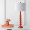 image:imageSAFAVIEH Lighting Collection Jenna Modern Contemporary Orange Stacked Ball 32inch Bedroom Living Room Home Office Desk Nightstand Table Lamp Set of 2 LED Bulbs IncludedOrange  Set of 2