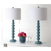 image:imageSAFAVIEH Lighting Collection Jenna Modern Contemporary Orange Stacked Ball 32inch Bedroom Living Room Home Office Desk Nightstand Table Lamp Set of 2 LED Bulbs IncludedMarine Blue