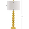 image:imageSAFAVIEH Lighting Collection Jenna Modern Contemporary Orange Stacked Ball 32inch Bedroom Living Room Home Office Desk Nightstand Table Lamp Set of 2 LED Bulbs IncludedYellow  Set of 2