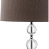 image:imageSAFAVIEH Lighting Collection Keeva Modern Crystal Ball Grey Shade 27inch Bedroom Living Room Home Office Desk Nightstand Table Lamp Set of 2 LED Bulbs IncludedClearGrey  Set of 2