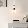 image:imageSAFAVIEH Lighting Collection Raylen ClearOrb Adjustable Pendant Hanging Light Fixture Ideal for Dining Room Kitchen Island Entryway LED Bulb Included