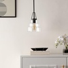 image:imageSAFAVIEH Lighting Collection Raylen ClearOrb Adjustable Pendant Hanging Light Fixture Ideal for Dining Room Kitchen Island Entryway LED Bulb Included