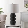 image:imageSAFAVIEH Lighting Collection Sero Black 25inch Table Lamp LED Bulb Included