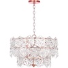 image:imageSAFAVIEH Lighting Collection Sia 4 Light 19 Adjustable Pendant Copper