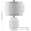 image:imageSAFAVIEH Lighting Collection Sonter Modern White 21inch Bedroom Living Room Home Office Desk Nightstand Table Lamp Set of 2 LED Bulbs Included