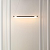 image:imageSAFAVIEH Lighting Collection Tyto Black LED Linear Pendant Hanging Light Fixture Ideal for Dining Room Kitchen Island Entryway