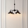 image:imageSAFAVIEH Lighting Collection Westlyn Industrial BronzeBlack 4Light Hanging Adjustable Chandelier Light Fixture LED Bulbs Included