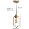 image:imageSAFAVIEH PND4009A Collection Eastwood 6 Adjustable Pendant Light Gold