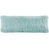 image:imageSAFAVIEH Pillow Collection Shag Modish 20 Throw Metallic BronzeLight Blue
