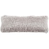 image:imageSAFAVIEH Pillow Collection Shag Modish 20 Throw Metallic BronzeMetallic Silver