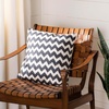 image:imageSAFAVIEH Pillows Collection Striped Taelea Decorative Pillow 18Inch Lime Green Set of 2Charcoal