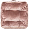 image:imageSAFAVIEH Primrose Glam 18inch Blush Pink Velvet Square Floor Pillow 0Pink