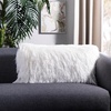 image:imageSAFAVIEH Soleil IndoorOutdoor Shag Throw Pillow BluePearl