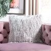 image:imageSAFAVIEH Soleil IndoorOutdoor Shag Throw Pillow BlueSilver