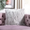 image:imageSAFAVIEH Soleil IndoorOutdoor Shag Throw Pillow BlueSilver