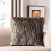 image:imageSAFAVIEH Soleil IndoorOutdoor Shag Throw Pillow BlueTaupe