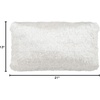 image:imageSAFAVIEH Soleil IndoorOutdoor Shag Throw Pillow BlueWhite