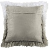 image:imageSAFAVIEH Suri Sheep Skin Throw Pillow WhiteGrey