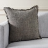 image:imageSAFAVIEH Terra 20x20 Pillow BlackNatural