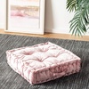 image:imageSafavieh Belia Glam 18inch Light Grey Velvet Square Floor PillowBlush