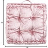 image:imageSafavieh Belia Glam 18inch Light Grey Velvet Square Floor PillowBlush
