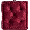 image:imageSafavieh Belia Glam 18inch Light Grey Velvet Square Floor PillowBurgundy