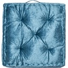 image:imageSafavieh Belia Glam 18inch Light Grey Velvet Square Floor PillowDark Turquoise
