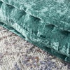 image:imageSafavieh Belia Glam 18inch Light Grey Velvet Square Floor PillowGreen