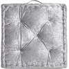 image:imageSafavieh Belia Glam 18inch Light Grey Velvet Square Floor PillowSilver